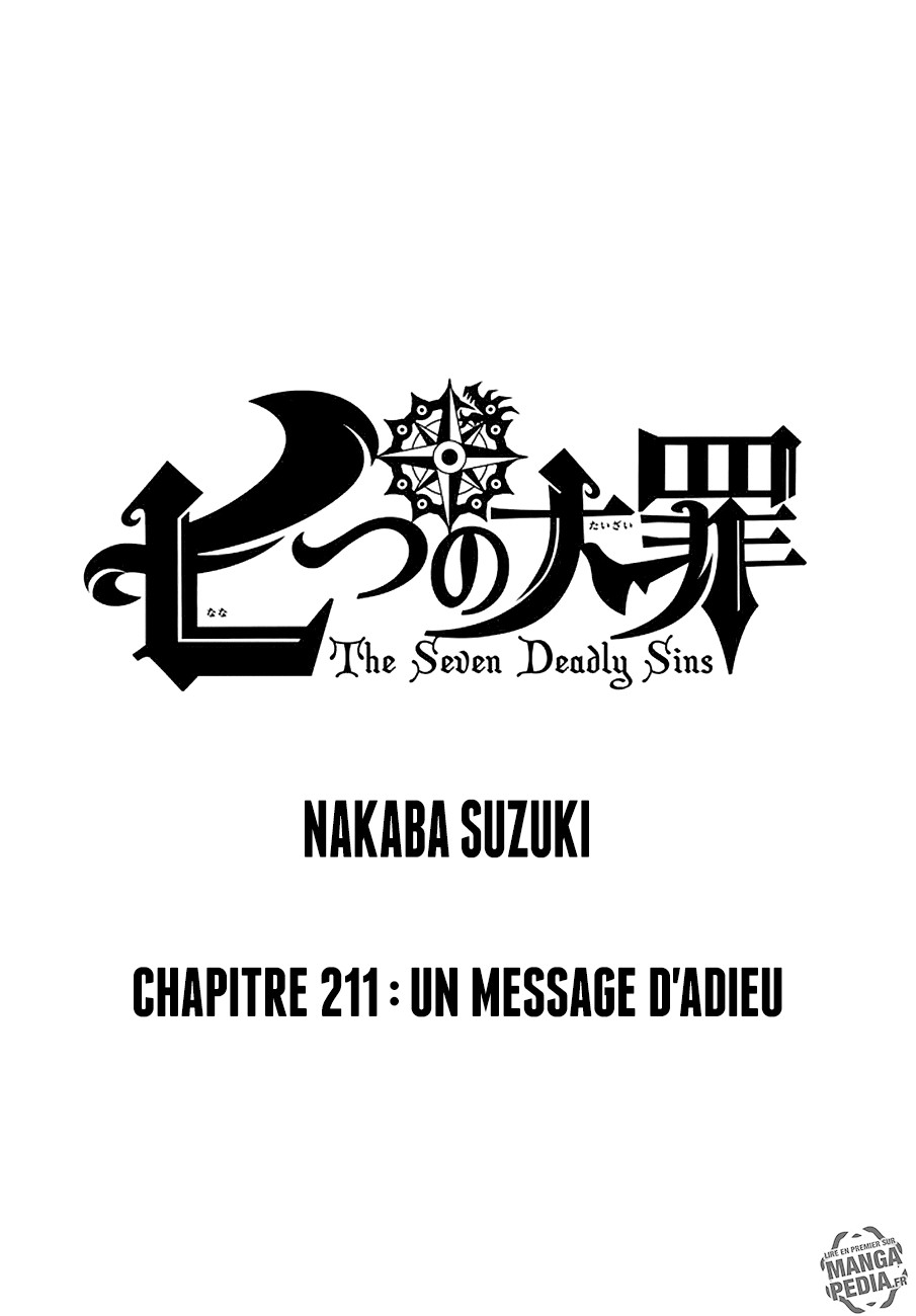 Nanatsu No Taizai: Chapter 212 - Page 1
